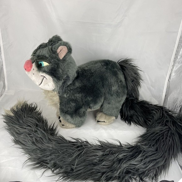 DISNEY STORE Plush LUCIFER the CAT Special Edition Extra Long Tail - Picture 3 of 9